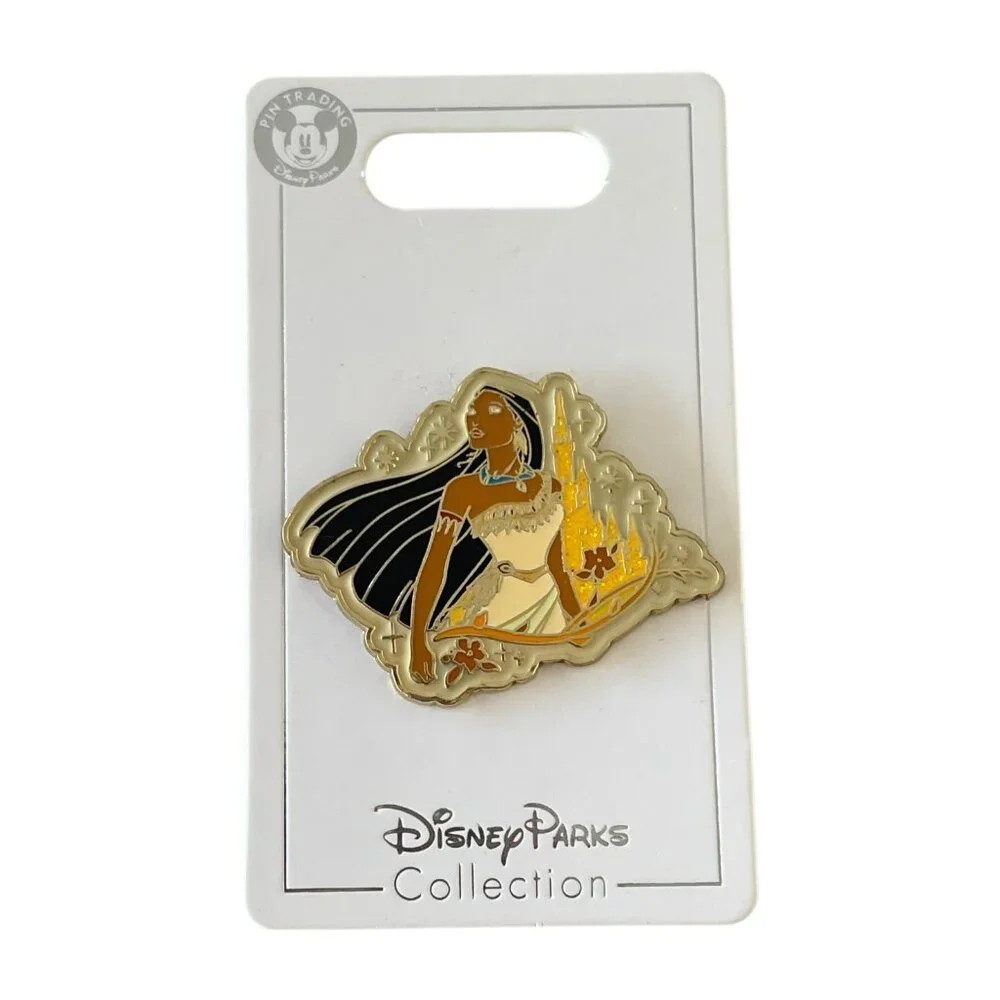 Disney Parks Pocahontas Sparkle Glitter Castle Pin - Picture 7 of 7